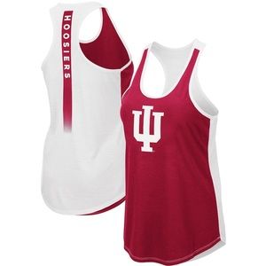 Women's Colosseum Crimson Indiana Hoosiers Racerback Tank Top L